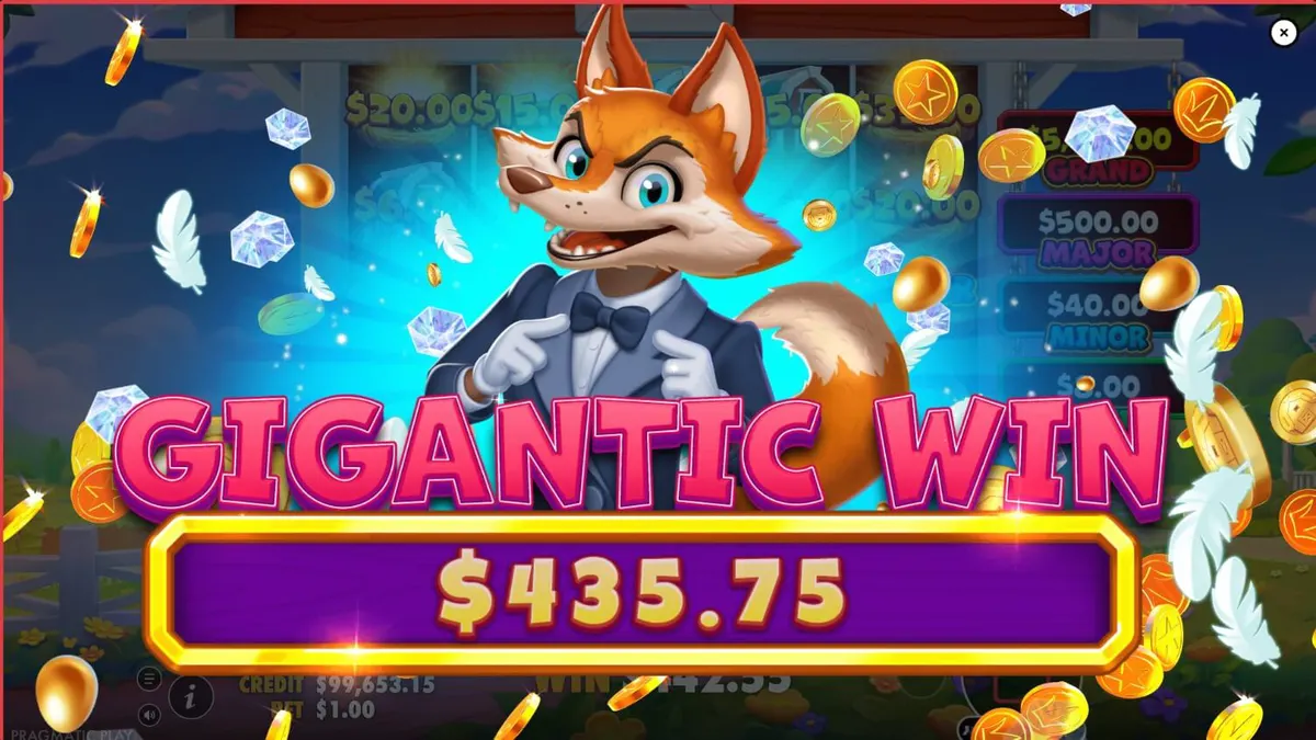 Tampilan visual ceria dari slot Better Barn House Bonanza dengan tema peternakan.